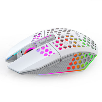RGB Gaming Mouse – Lightweight Honeycomb Design with LED Backlight & Ergonomic Grip